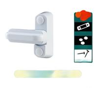 HpLive Pestillo de ventana, 1 pieza de cierre de seguridad para ventana y puerta de aleación de zinc con rotación de 180 grados para seguridad infantil (C)