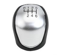 HpLive Pomo manual de 5/6 velocidades para palanca de cambios Ford Focus C-Max para Kuga para Galaxy Palanca de Cambios, Negro Blanco (6 Velocidades)