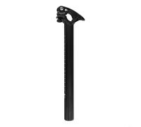 HpLive Potencia plegable para manillar de bicicleta de aleación de aluminio, cierre rápido de altura ajustable, ligero tubo de soporte CNC para bicicletas eléctricas y bicicletas plegables, negro