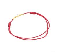 HpLive Pulsera de cuerda roja con perlas doradas para mujer, diseño retro | Diseño brillante, base de cuerda roja, cuentas doradas, aspecto elegante, compañero diario