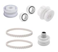HpLive RCX23002 Correa De Transmisión Y RCX26000/RCX26001/RCX26002/RCX26005 Rodamientos Set Para Hayward Para TIGERSHARK Piscina Robot Limpiador, Plástico Y Caucho, Piezas De Piezas De Repuesto Kit De
