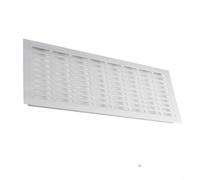 HpLive Rejilla de ventilación de aluminio rectangular para armario y armario, cubierta de ventilación, rejilla de ventilación, color plateado, fácil instalación, 150 mm de ancho, varios tamaños (150 x