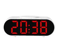 HpLive Reloj despertador multifuncional, cargador inalámbrico, reloj digital con pantalla LED, reloj de mesa electrónico para dormitorio, carga rápida de 15 W, regulable para luz nocturna, control por