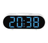 HpLive Reloj despertador multifuncional, cargador inalámbrico, reloj digital con pantalla LED, reloj de mesa electrónico para dormitorio, carga rápida de 15 W, regulable para luz nocturna, control por