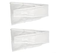 HpLive Set de impermeabilización para ventanas de aire acondicionado móvil, tejido aislante para ventanas de tejado, con cremallera, 190 x 40 cm/230 x 40 cm, blanco (190 x 40 cm)