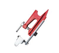 HpLive Soporte de riel de motosierra de cadena de metal con sujeción dental, riel guía estable para un afilado y mantenimiento precisos, compatible con varios modelos de motosierras, rojo