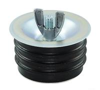 HPLive - Tapón de limpieza de alcantarillado, manguera de alcantarillado, manguera de extensión práctica para tubos de fregadero de piscinas de goma de acero inoxidable, 7,6 Cm.