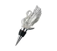 HpLive Tapón de vino, tapón de botella para accesorios de bar, elegante diseño de pájaro, conservación hermética, 14,1 x 4 cm, para todas las botellas estándar, aleación duradera (Sliver)