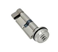 HpLive Tirador de palanca sin llave de 70 mm con combinación mecánica de números de aleación de zinc, níquel cepillado, oro o cromo (níquel cepillado)