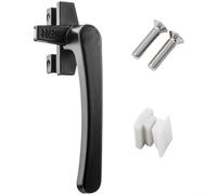 HpLive Tirador de ventana, tirador de puerta, conjunto de 38 unidades, herrajes para ventanas de aluminio, montaje izquierdo/derecho, con inserciones de nailon contra daños en el marco, 13,8 x 3,4 x