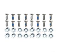 HpLive Tornillos de fijación M6 x 16 con arandelas de sujeción de metal para reparación de esquís y snowboard (16 unidades)