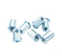 HpLive Tuercas de remache, 100 unidades, para montaje industrial | Tuercas roscadas de 3,5 mm hasta 14 mm de longitud, hexagonales para fijación segura resistente a la corrosión (3,5 M4-14 x