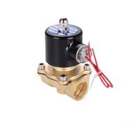 HpLive Válvula solenoide de latón DN20 G3/4 para sistema de riego con bobina de 12 V/24 V/220 V, resistente al agua (A)
