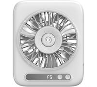 HpLive Ventilador USB, ventilador pulverizador portátil, ventilador de mesa con función de niebla, funcionamiento silencioso con 5 niveles, 4000 mAh para batería para 12 horas de autonomía, compacto