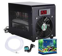 HpLNDas Enfriador De Acuarios De 60 L, Aquarium Water Cooler, Enfriador Y Calentador De 180 W, Disipación Rápida del Calor, Silencioso, con Bomba Y Manguera De 2 M,Cooling