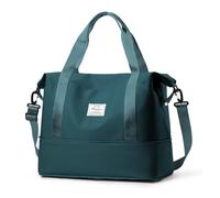 HPLQQ Bolsa de Viaje 40x20x25 Ryanair Equipaje de Mano Bolsa de Fin de Semana de Deporte Mujer Impermeable Bolsa Gimnasio Bolso Maternidad Hospital con Capacidad Expandible,L8-Azul Pavo Real