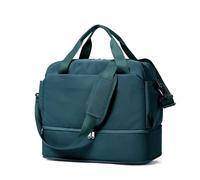 HPLQQ Bolsa de Viaje 40x30x20 Ryanair Equipaje de Mano de Fin de Semana de Deporte Mujer Con Compartimento para Zapatos impermeable Bolsa Gimnasio Bolso Maternidad Hospital,C04-Azul Pavo Real