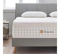 HPLS Colchón híbrido, tamaño king size, 26 cm, con muelles ensacados, 150 x 200 x 26 cm, cama king size con espuma transpirable y tejido suave, colchón ergonómico que reduce la presión