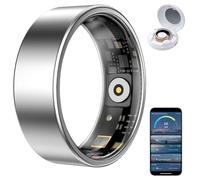 HPLSZCN Anillo inteligente, tamaño primero, anillo de salud sin suscripción a la aplicación, frecuencia cardíaca, oxígeno en sangre, monitor de fitness, rastreador de sueño, salud de las mujeres