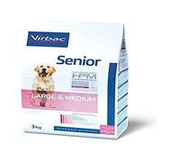 Virbac VET HPM Senior Large & Medium - Pienso para perros mayores de tamaño mediano y grande - Cantidad: 3 kg