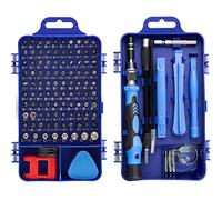 HPMAISON 122 en 1 juego de destornilladores de precisión, mini destornillador magnético para iPhone, portátil, PC, reloj, gafas y otros aparatos electrónicos con Alfombrilla de memoria