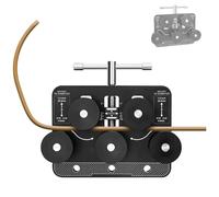 HPMCVE Enderezador de Tubos de Alta Resistencia, Enderezador Portátil de Tuberías de Combustible y Freno con Diseño de Rodillo, Herramienta Manual para Enderezar Tubos con Perilla de Ajuste