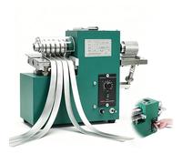 HPMCVE Máquina Cortadora De Cuero Eléctrica Profesional, Cortador De Correas Y Cinturones De Velocidad Ajustable, Divisor De Tiras Artesanales 2 En 1, Eje De 3,54 Pulgadas, Unidades De 40 W/60 W