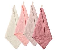 Hpmjz 4 paños suaves para la cara, toallitas desmaquillantes, paños de algodón transpirables para el cuidado de la piel, limpieza diaria, viajes, mujeres y hombres