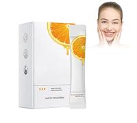 Hppsctink 20PCS Mascarilla de Vitamina C, Mascarilla Hidratante de Control de Grasa, Mascarilla Hidratante Nutritiva Suavizante, Limpia la Piel, Aclara los Poros, facial