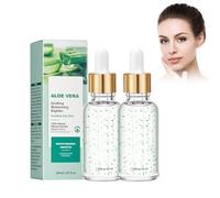 Hppsctink 2pcs Esencia de aloe vera, Serum hidratante, Hidrata, ilumina y suaviza el rostro, 2pcs*30ml, serum