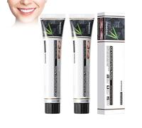 Hppsctink 2PCS Pasta Dentífrica, Pasta dentífrica con Carbón de Bambú, Pasta Dentífrica Abrillantadora de Carbón de Bambú, Elimina las Manchas de las Encías, 2PCS*100g, toothpastes