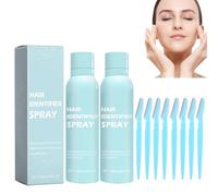 Hppsctink 2pcs Spray para la identificación del vello facial, Spray identificador de vello para el afeitado facial, Limpieza facial y suavizado del vello, 2pcs*114ml, hair removal cream