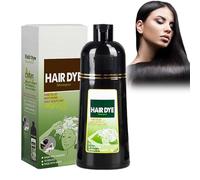 Hppsctink 500ml Champú Tinte, Instantáneo Champú para el Cabello Negro, Cubrir las Canas, Negro, shampoos