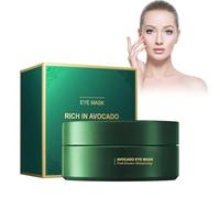 Hppsctink 60PCS Máscara de Ojos, Mascarilla de aguacate para los ojos, Mascarilla Reafirmante, Mascarilla Hidratante para Ojos, Reduce las Bolsas, el Cansancio y las Ojeras, eye cream