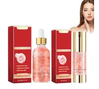 Hppsctink Crema Sangre de Dragón, 30ml Suero Antiarrugas Sangre de Dragón y 30g Crema Antiarrugas Sangre de Dragón, Reduce la pigmentación y las líneas de expresión, serum