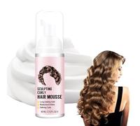 Hppsctink Hair Styling Curling Mousse, 60 ml Fluffy Curl Styling Mousse, espuma hidratante para el cabello, shampoos