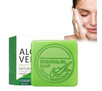 Hppsctink Jabón Limpiador de Aloe Vera, 100g Jabón Artesanal de Aloe Vera, Limpia suavemente la cara y el cuerpo, Hidratante y Luminoso, Limpieza Profunda,soap