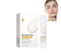 Hppsctink Mascarilla de Arroz, Mascarilla de arroz para dormir, Mascarilla Aplicadora, Nutritiva Suavizante Hidratante, Mejora la Piel del Rostro, facial