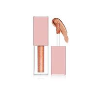 Hppsctink Sombra de Ojos Líquida, 3.8g Sombra de Ojos Diamante, Sombra de Ojos Líquida Nacarada, No se Emborrona, Resistente al agua y de Larga Duración, Oro Bronce, eyeshadow