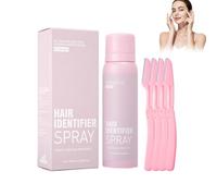 Hppsctink Spray para la identificación del vello facial, 100ml Spray identificador de vello para el afeitado facial, Limpieza facial, Depilación suave, hair removal cream