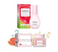 Hppsctink Watermelon Hidratante, 75ml Suero de Niacinamida y 50ml Crema facial de sandía, Hidratación, Blanqueamiento y Luminosidad, hidratar la piel, cream