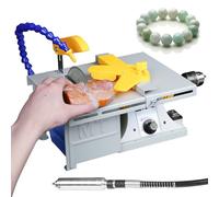 HPTHLY Amoladora De Mesa con Velocidad Ajustable para Amolar, Cortar Y Taladrar En Joyería Y Lapidaria Caseras.