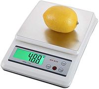 HPTHLY Balanzas Electrónicas De Alta Precisión para Cocina, Alimentos, Acero Inoxidable, Joyería Industrial, Balanzas Contadoras(Blanco-10000G/1G)