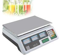 HPTHLY Balanzas electrónicas Digitales para Alimentos, balanzas electrónicas Digitales para Cocina, balanzas de Mesa comerciales, balanzas con cálculo de Precios, balanza de pla