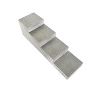 HPTHLY Bloque De Prueba De Calibración De 4 Pasos para Medidor De Espesor Ultrasónico En Ensayos No Destructivos (End) De Aluminio 6063 (6,25 Mm, 12,5 Mm, 18,75 Mm Y 2