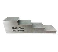 HPTHLY Bloque Ultrasónico De 4 Pasos De 5 Mm, 10 Mm, 15 Mm Y 20 Mm. Se Utiliza para Medir El Espesor Mediante Ultrasonidos En Acero 1018 En Ensayos No Destructivos (En