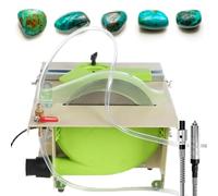 HPTHLY Sierra De Mesa para Lapidaria De Joyería, Amoladora De Piedra Húmeda/Seca para Perforación, Grabado Y Pulido En Talleres De Joyería.