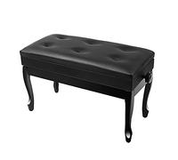 HPTHLY Taburete De Piano Ajustable De Piel Sintética con Elevación Hidráulica Automática, Espacio De Almacenamiento Y Cojín Grueso. Ideal para El Hogar. Hermoso Diseño(B)