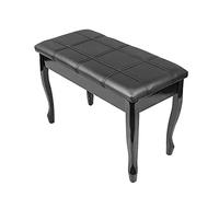 HPTHLY Taburete De Piano Doble con Almacenamiento para Partituras. Cómodo Banco para Teclado De Piano con Cojín De Asiento Suave para Profesionales, Uso Doméstico Y En(Marrón)