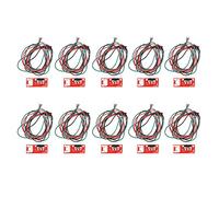 HPZIHUIT 10 piezas de plástico contacto de seguridad micro interruptor rodillo con cable accesorio para equipos electrónicos